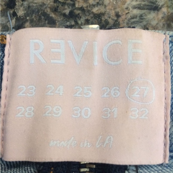 REVICE Split Denim Shorts - Picture 6 of 9